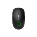 Light up logo wireless mouse, black ABS black