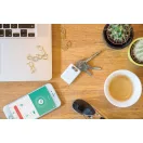 Breloc cu dispozitiv de gasire chei, Everestus, KR0319, abs, alb