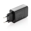 Adaptor priza, Philips, 21OCT0350, 10 x 3 x 10 cm, ABS, Negru