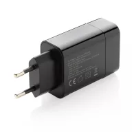   Adaptor priza, Philips, 21OCT0350, 10 x 3 x 10 cm, ABS, Negru