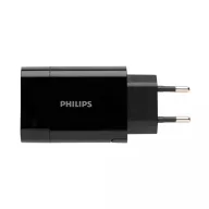   Adaptor priza, Philips, 21OCT0350, 10 x 3 x 10 cm, ABS, Negru