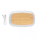 Sterilizator UV-C cu incarcator wireless 5W, 21MAR2789, 20.4x12.6x4.3 cm, XD, ABS, Bambus, Gri