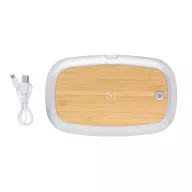   Sterilizator UV-C cu incarcator wireless 5W, 21MAR2789, 20.4x12.6x4.3 cm, XD, ABS, Bambus, Gri