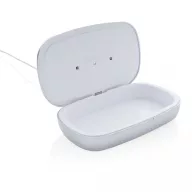   Sterilizator UV-C cu incarcator wireless 5W, 21MAR2789, 20.4x12.6x4.3 cm, XD, ABS, Bambus, Gri