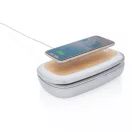 Sterilizator UV-C cu incarcator wireless 5W, 21MAR2789, 20.4x12.6x4.3 cm, XD, ABS, Bambus, Gri