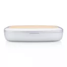 Sterilizator UV-C cu incarcator wireless 5W, 21MAR2789, 20.4x12.6x4.3 cm, XD, ABS, Bambus, Gri