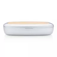   Sterilizator UV-C cu incarcator wireless 5W, 21MAR2789, 20.4x12.6x4.3 cm, XD, ABS, Bambus, Gri