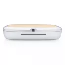 Sterilizator UV-C cu incarcator wireless 5W, 21MAR2789, 20.4x12.6x4.3 cm, XD, ABS, Bambus, Gri