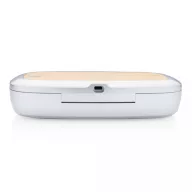   Sterilizator UV-C cu incarcator wireless 5W, 21MAR2789, 20.4x12.6x4.3 cm, XD, ABS, Bambus, Gri