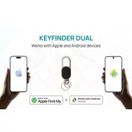   Breloc Key Finder, Everestus, 2601E14733, 9.6x3.3x1.1 cm, Zinc, ABS, Negru