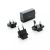 Adaptor priza, Philips, 21OCT0349, 10 x 3 x 10 cm, ABS, Negru