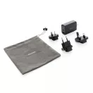 Adaptor priza, Philips, 21OCT0349, 10 x 3 x 10 cm, ABS, Negru