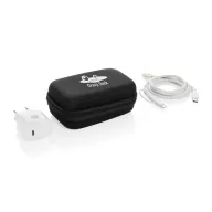   Adaptor priza pentru calatorii, 2410E23245, Everestus, 13 x 9 x 5 cm, Policarbonat, Negru