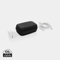   Adaptor priza pentru calatorii, 2410E23245, Everestus, 13 x 9 x 5 cm, Policarbonat, Negru