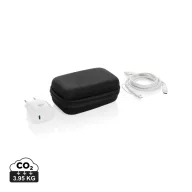   Adaptor priza pentru calatorii, 2410E23245, Everestus, 13 x 9 x 5 cm, Policarbonat, Negru