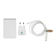   Adaptor priza pentru calatorii, 2410E23245, Everestus, 13 x 9 x 5 cm, Policarbonat, Negru