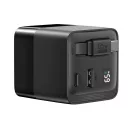 Adaptor incarcator 65 W, 2509E17325, Urban Vitamin, 5x5.2x5 cm, Policarbonat, Negru