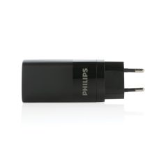   Incarcator de perete usb ultra fast 65W, 2401E16314, Philips, 2.5x7x4.3 cm, ABS, Negru