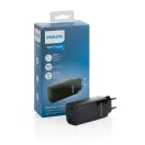 Incarcator de perete usb ultra fast 65W, 2401E16314, Philips, 2.5x7x4.3 cm, ABS, Negru