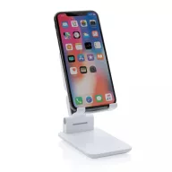   Suport pentru telefon de birou, Everestus, 21OCT1119, 11 x 6.6 x 3.2 cm, ABS, Silicon, Alb