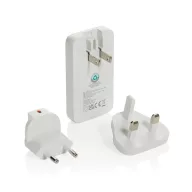   Adaptor cu conectori universali, Everestus, 2610E18086, 65 W, USB-A, USB-C, 8.4x4.6x1.5 cm, ABS, Alb