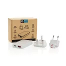 Adaptor cu conectori universali, Everestus, 2610E18086, 65 W, USB-A, USB-C, 8.4x4.6x1.5 cm, ABS, Alb