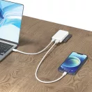 Adaptor cu conectori universali, Everestus, 2610E18086, 65 W, USB-A, USB-C, 8.4x4.6x1.5 cm, ABS, Alb