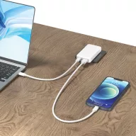   Adaptor cu conectori universali, Everestus, 2610E18086, 65 W, USB-A, USB-C, 8.4x4.6x1.5 cm, ABS, Alb