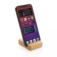   Suport de telefon pentru birou, Everestus, 2707477, Bambus, Natur