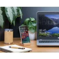   Suport de telefon pentru birou, Everestus, 2707477, Bambus, Natur