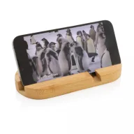   Suport de telefon si tableta, Everestus, 18SEP3496, 17x7.5x1.5 cm, Bambus, Maro