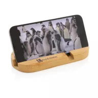   Suport de telefon si tableta, Everestus, 18SEP3496, 17x7.5x1.5 cm, Bambus, Maro