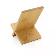   Suport telefon, de birou, Everestus, 42FEB231512, 8x8.9x12.4 cm, Bambus, Maro
