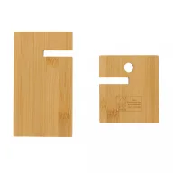   Suport telefon, de birou, Everestus, 42FEB231512, 8x8.9x12.4 cm, Bambus, Maro