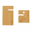 Suport telefon, de birou, Everestus, 42FEB231512, 8x8.9x12.4 cm, Bambus, Maro