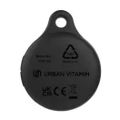 Breloc cu localizare, Urban Vitamin, 2610E18163, 4.7x3.8x1.2 cm, ABS, Negru