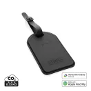 Eticheta bagaj cu localizare, Everestus, 2610E17414, 6.6x1.7x11 cm, Poliuretan, Negru