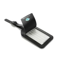   Eticheta bagaj cu localizare, Everestus, 2610E17414, 6.6x1.7x11 cm, Poliuretan, Negru
