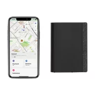   Portcard cu tehnologie integrata Find My, 2502E15213, Everestus, 7.1 x 1.6 x 9.6 cm, Poliester, Negru