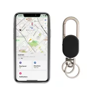   Breloc KeyFinder, 2502E15147, Everestus, 112 x 3.3 x 1.1 cm, Aliaj de zinc, Negru