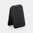 Suport magnetic pentru telefon cu portcard, 2410E24484, Swiss Peak, 6.6 x 1 x 10 cm, Poliuretan, Negru