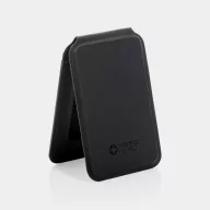   Suport magnetic pentru telefon cu portcard, 2410E24484, Swiss Peak, 6.6 x 1 x 10 cm, Poliuretan, Negru