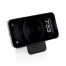 Suport magnetic pentru telefon cu portcard, 2410E24484, Swiss Peak, 6.6 x 1 x 10 cm, Poliuretan, Negru