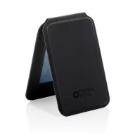   Suport magnetic pentru telefon cu portcard, 2410E24484, Swiss Peak, 6.6 x 1 x 10 cm, Poliuretan, Negru