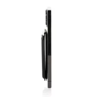   Suport magnetic pentru telefon cu portcard, 2410E24484, Swiss Peak, 6.6 x 1 x 10 cm, Poliuretan, Negru