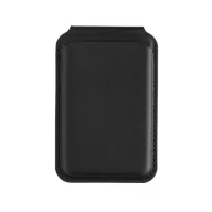   Suport magnetic pentru telefon cu portcard, 2410E24484, Swiss Peak, 6.6 x 1 x 10 cm, Poliuretan, Negru