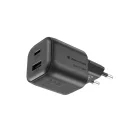 Adaptor Urban Vitamin, 2610E18093, 100 W, USB-A, USB-C, 8.6x3.5x3.5 cm, Policarbonat, Negru