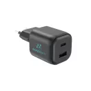 Adaptor Urban Vitamin, 2610E18093, 100 W, USB-A, USB-C, 8.6x3.5x3.5 cm, Policarbonat, Negru