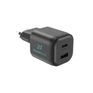   Adaptor Urban Vitamin, 2610E18093, 100 W, USB-A, USB-C, 8.6x3.5x3.5 cm, Policarbonat, Negru