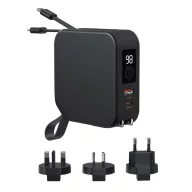   Incarcator wireless 15 W, 2401E16443, Urban Vitamin, 8.6x8.6x3.5 cm, ABS, EVA, Negru